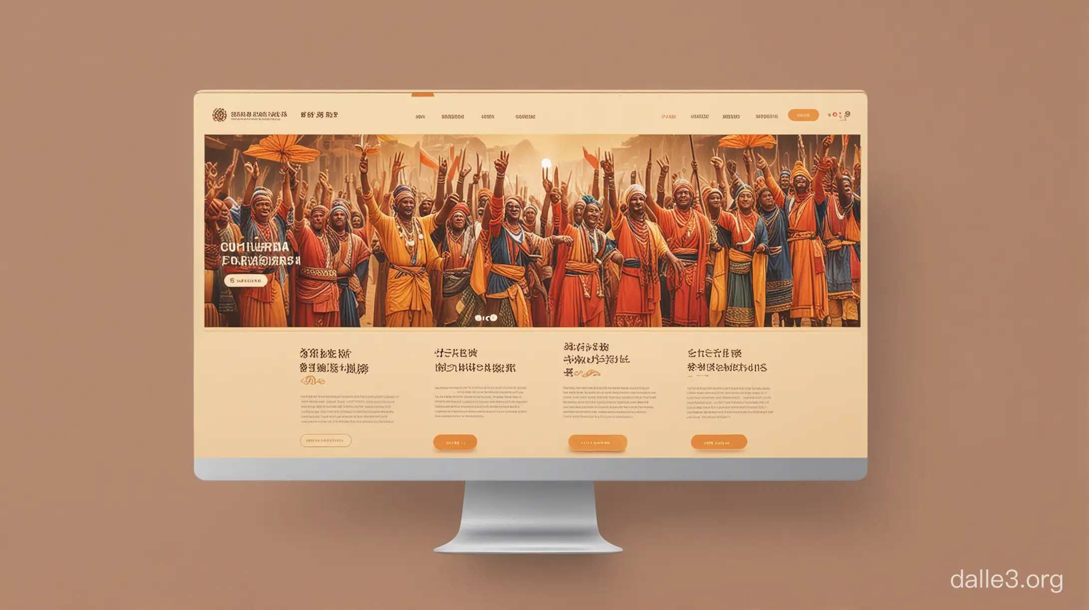 Cultural Activities Website UI