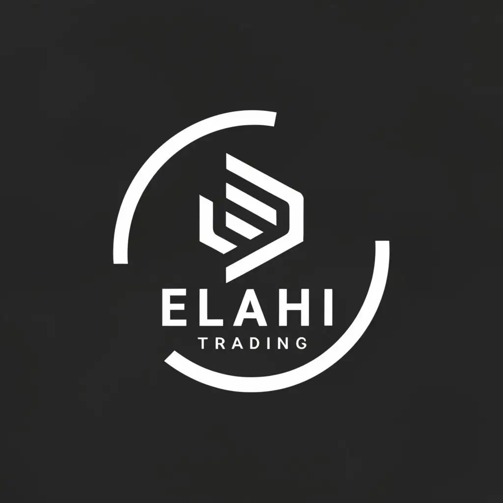 a logo design,with the text "Elahi Trading", main symbol:trade,Minimalistic,clear background