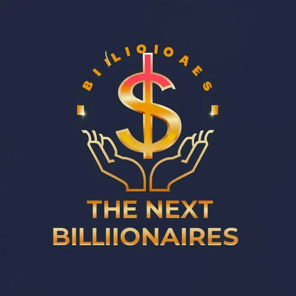a logo design,with the text "The Next Billionaires", main symbol:A US dollar sign lying slightly above a hand,Moderate,be used in Finance industry,clear background