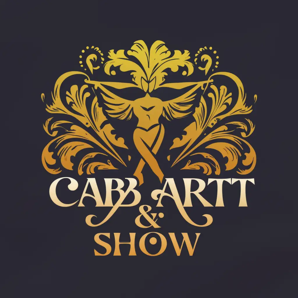 LOGO-Design-For-CabArt-Show-Elegant-Design-Symbolizing-Cabaret-Dance-Troupe