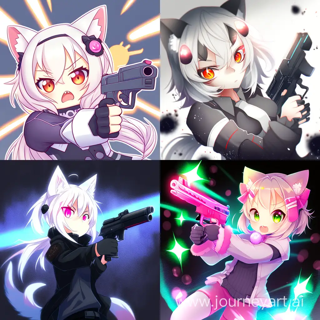 Anime-Cat-Girl-with-Gun-in-Niji-4-Setting