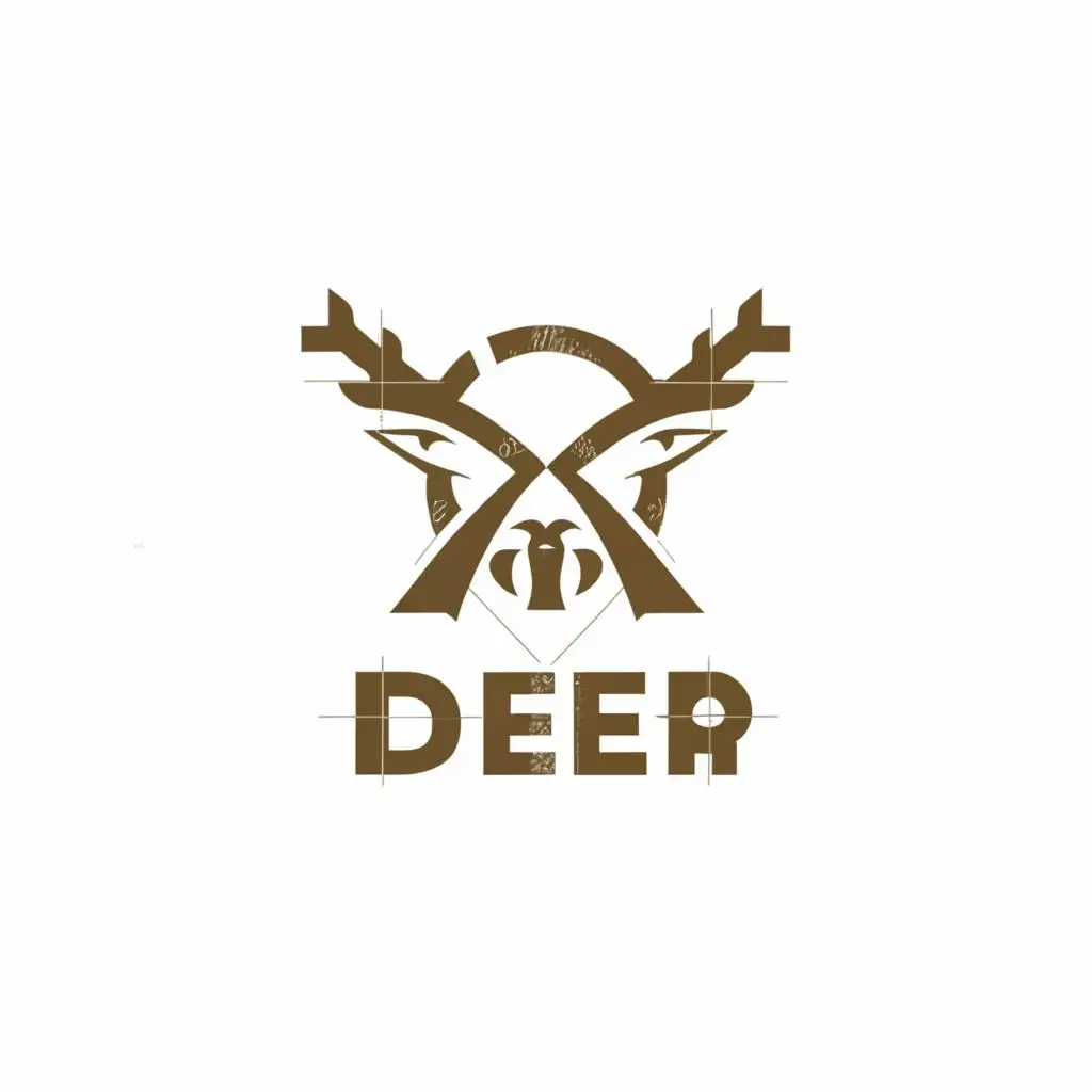 a logo design,with the text "deer
", main symbol:bridge and deer and letter R,Moderate,be used in Finance industry,clear background