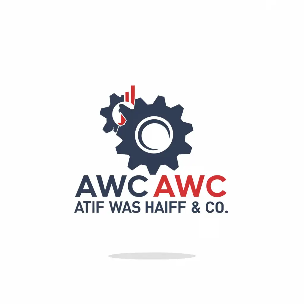 a logo design,with the text "AWC Atif Wasif & CO", main symbol:we are providing tax, accounting & corporate consultancy + tax training and online courses.,Moderate,be used in Finance industry,clear background