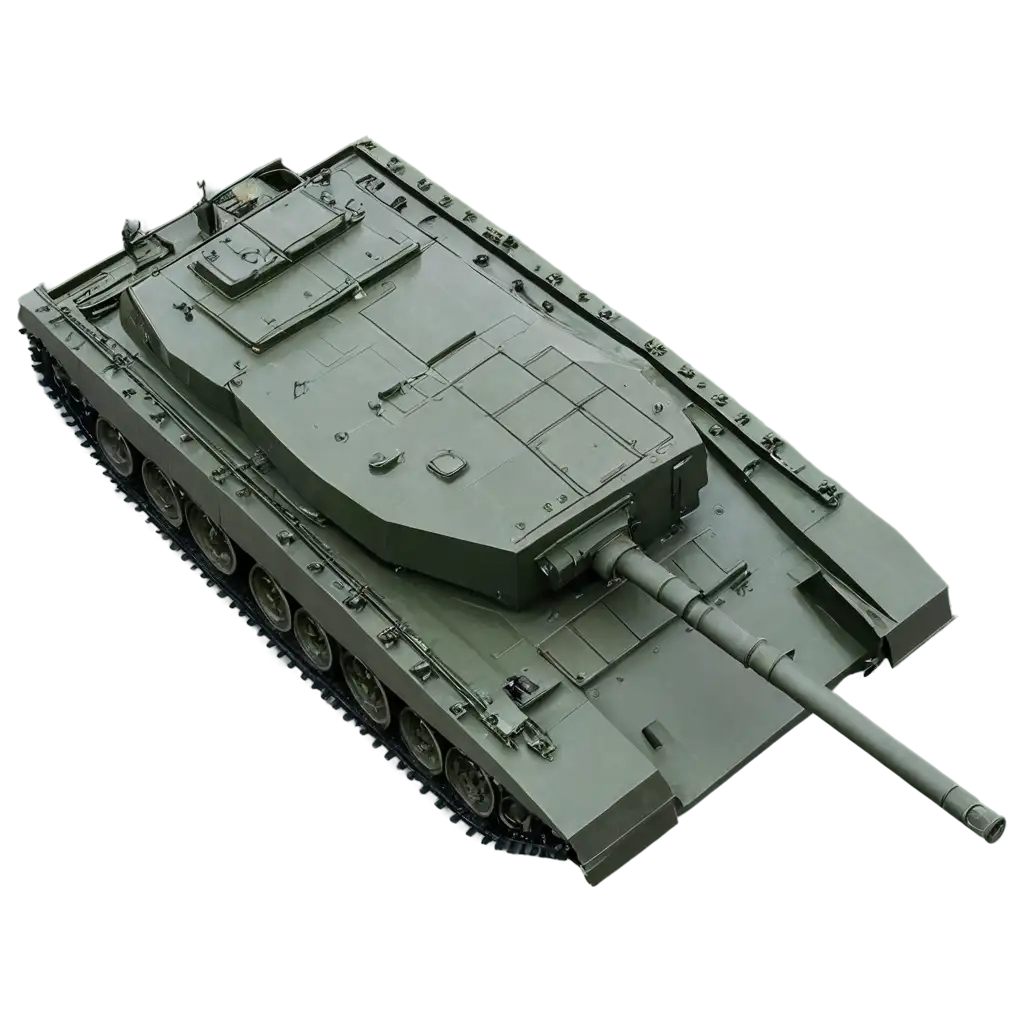 TopView-Battle-Tank-PNG-Commanding-Perspectives-for-Tactical-Visualization