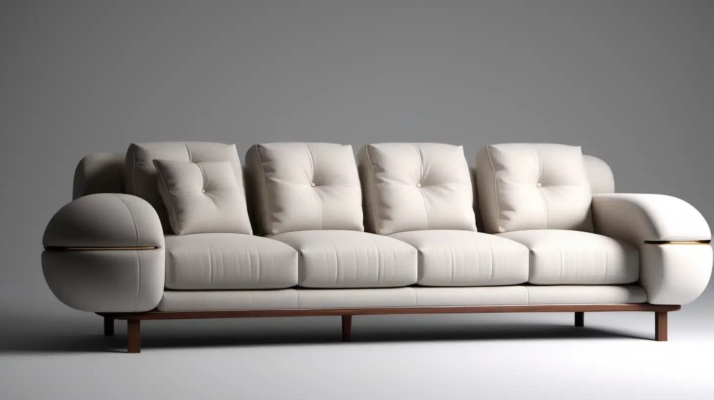 Original design, photos from different angles, three-seater sofa, straight lines, mechanical back, mechanical arm, details on the arm, minimalist design, suitable for simple production, high image quality, HD, 4K, realism, small wooden detail, fabric appearance, small round details, different seat designs, cloud looking sleeve design,realistic,showroom back-up,İtalian sofa, round sleeve details,p-shaped arm sofa.