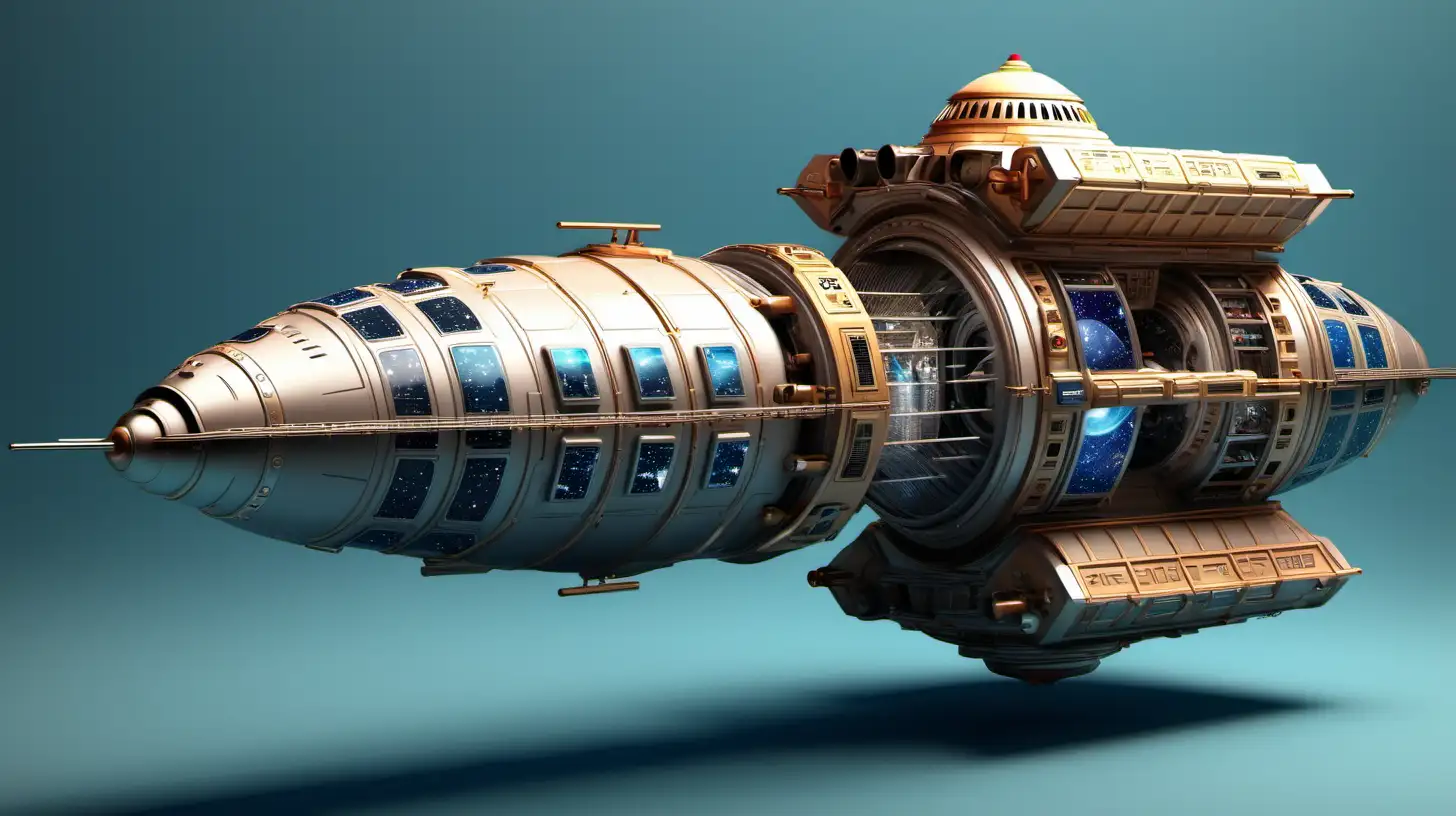 Futuristic Time Machine Spaceship Adventure for Kids