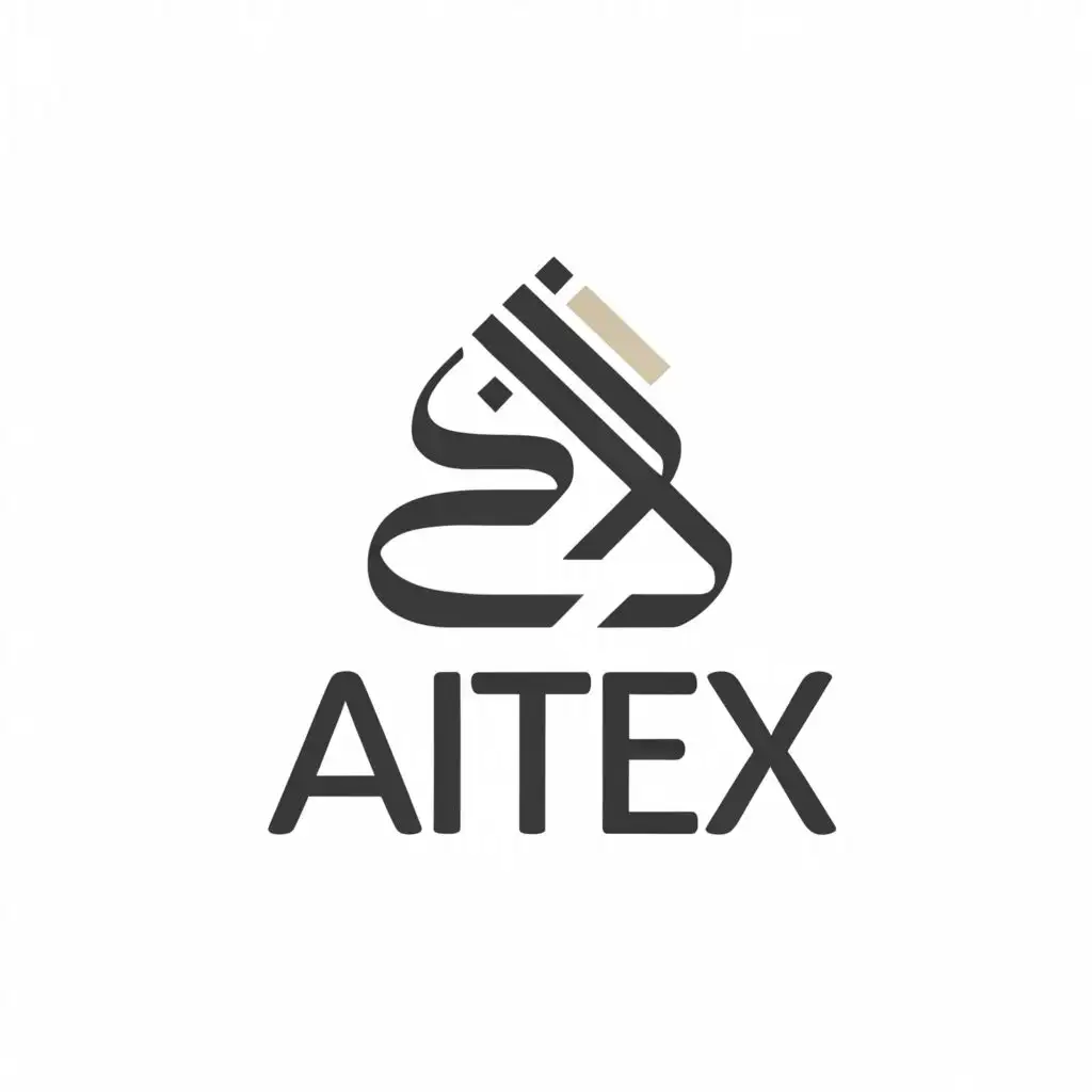 a logo design,with the text "AITEX", main symbol:Arab,Moderate,clear background