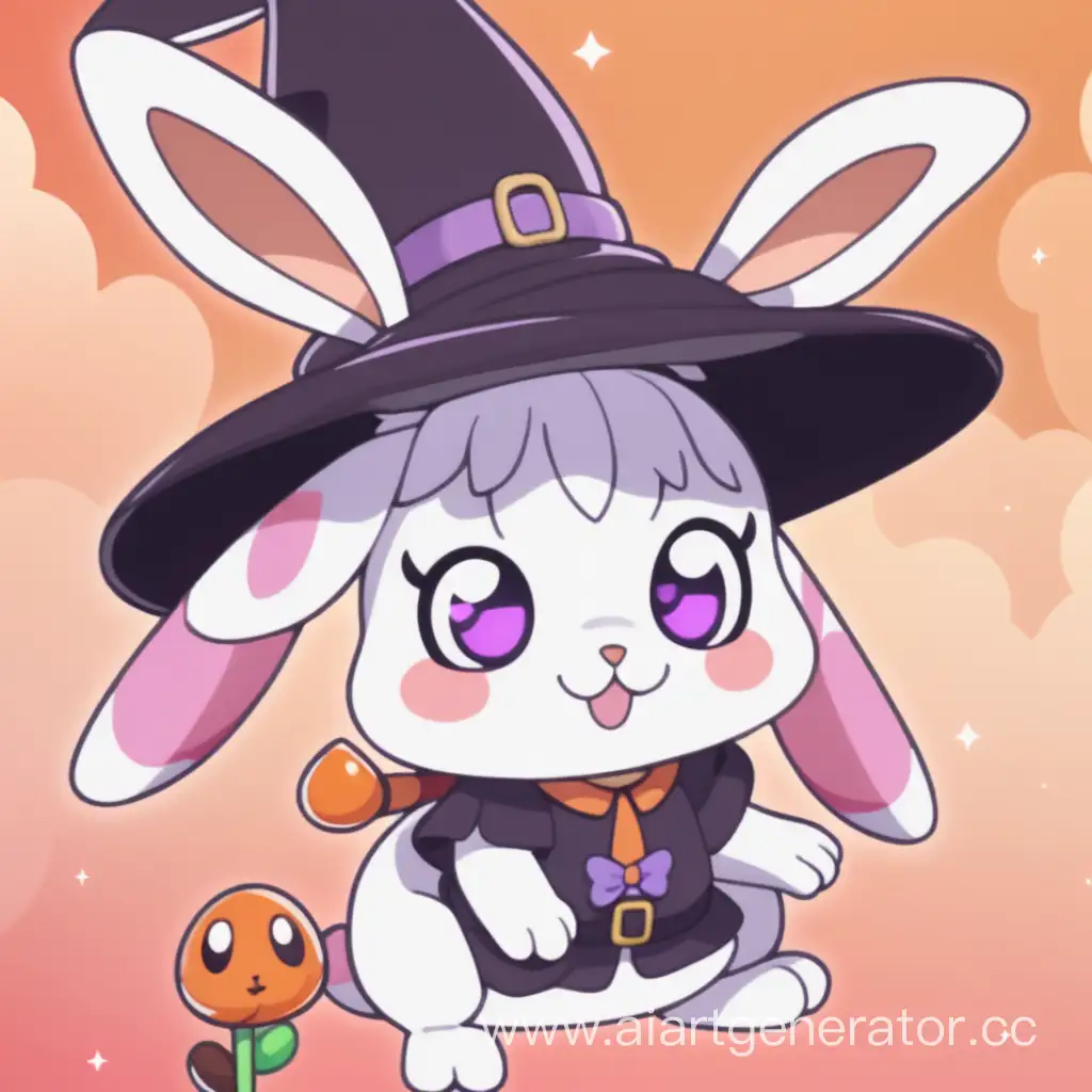 candy hare из adopt me, в шляпе ведьмы, аниме