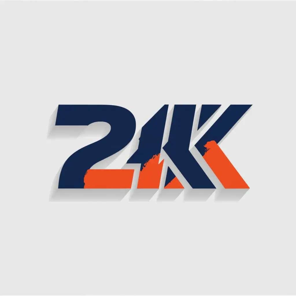 a logo design,with the text "2K", main symbol:sneakers,Moderate,be used in Retail industry,clear background