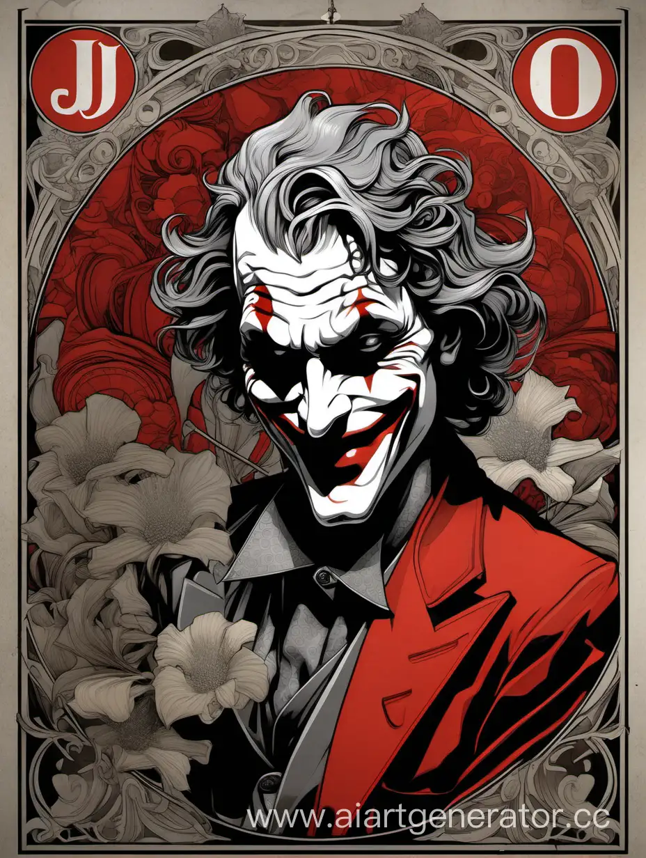 Hyperdetailed-Joker-in-Alphonse-Mucha-Style-Poster