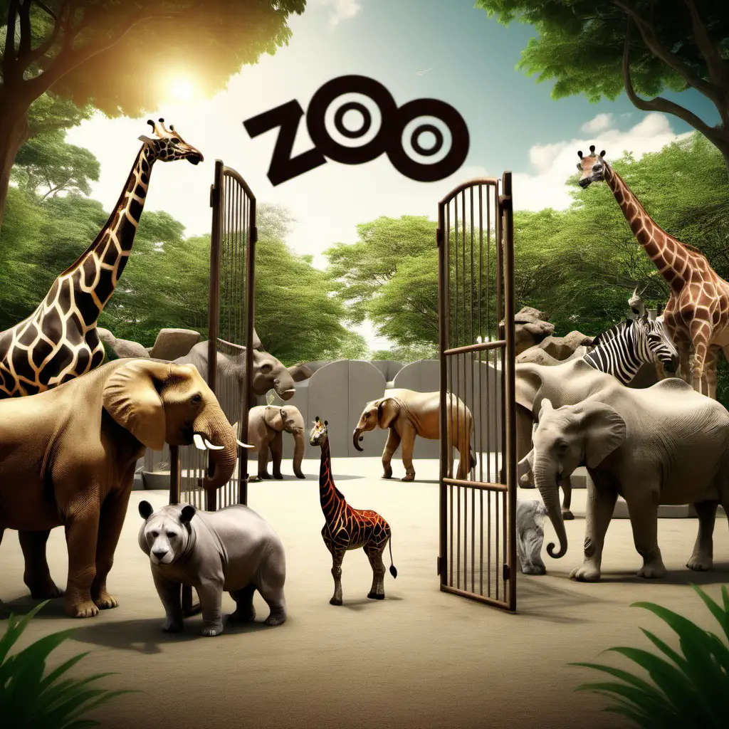 FreeRoaming Zoo Animals Explore Natures Playground