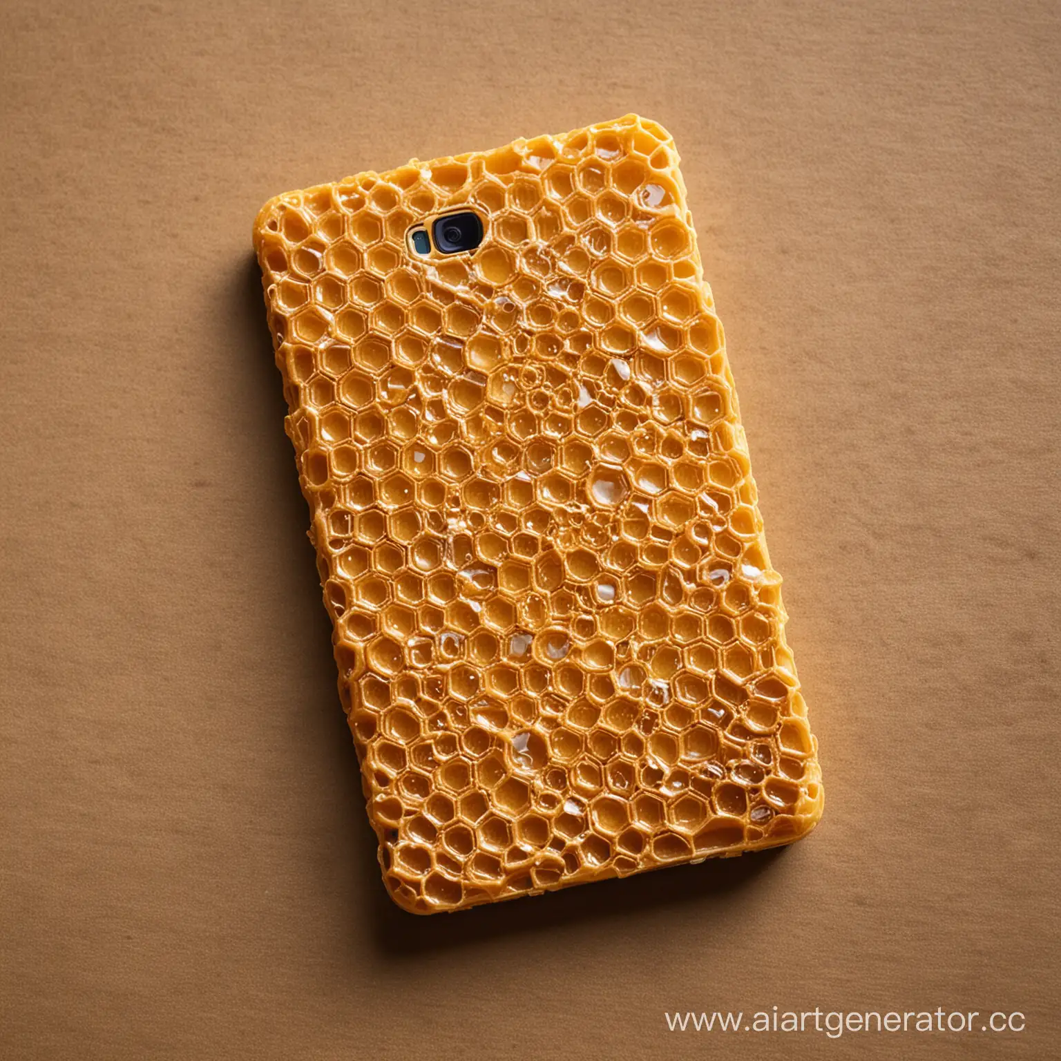 Sweet-Honeycomb-Phone-Unique-Handcrafted-Communication-Device