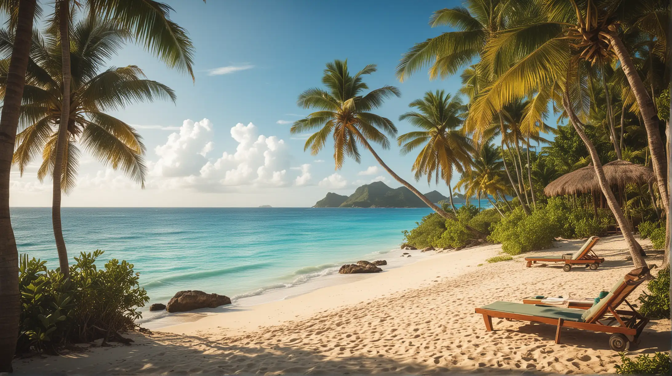 Vibrant Caribbean Paradise Tropical Dreamscape
