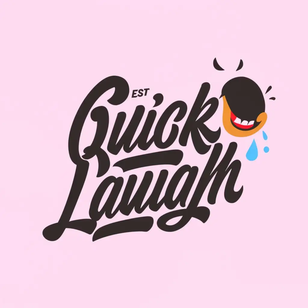 a logo design,with the text "quick laugh", main symbol:comedy,Moderate,clear background