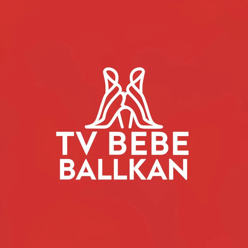 a logo design,with the text "TV bebe Balkan", main symbol:Legs of Woman,Moderate,be used in Entertainment industry,clear background