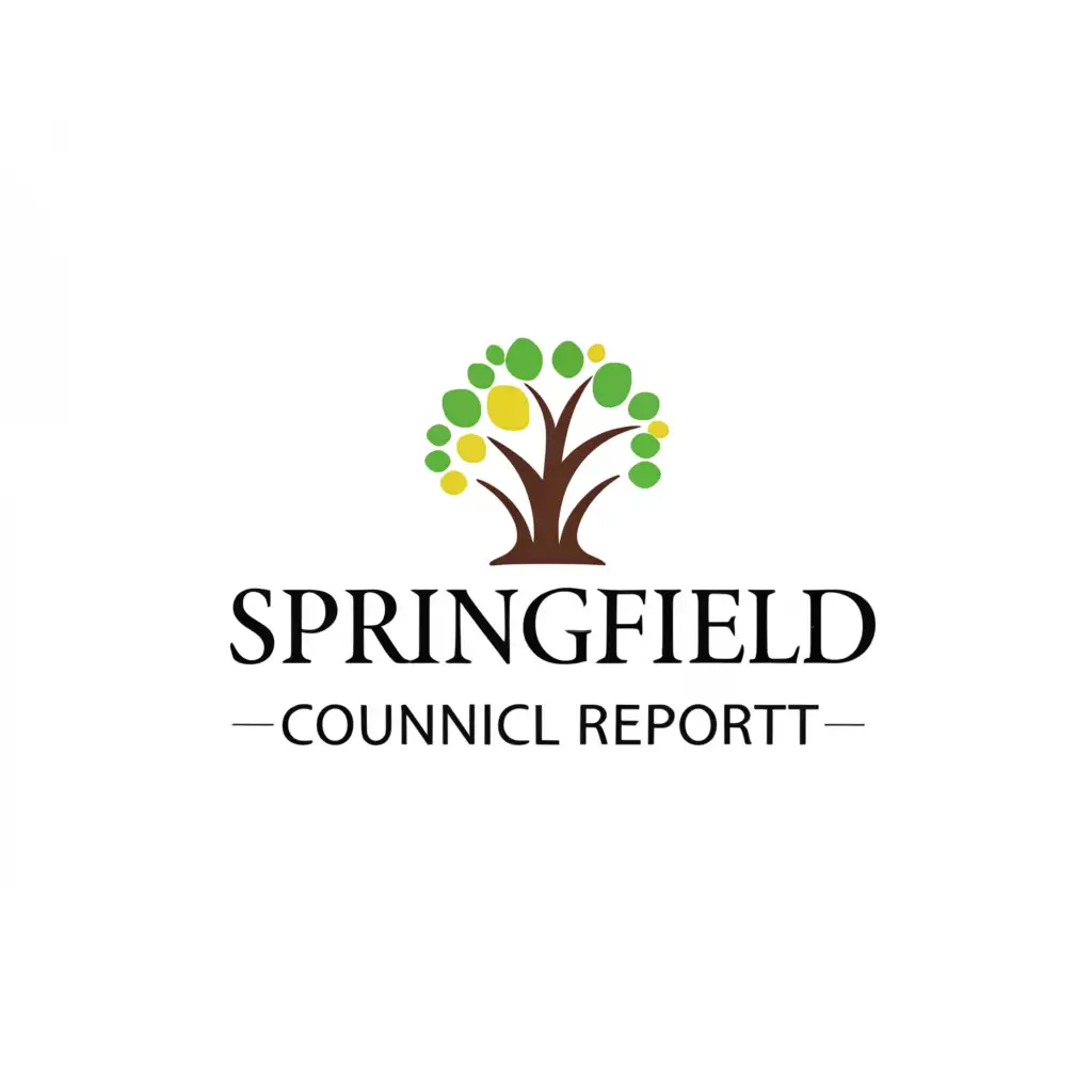 a logo design,with the text "Springfield Council Report", main symbol:government,complex,be used in Nonprofit industry,clear background