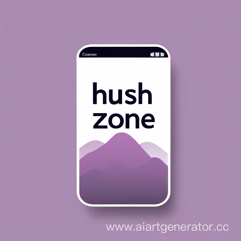 Minimalist-Hush-Zone-App-Icon-for-Background-Noise-Addiction-Relief