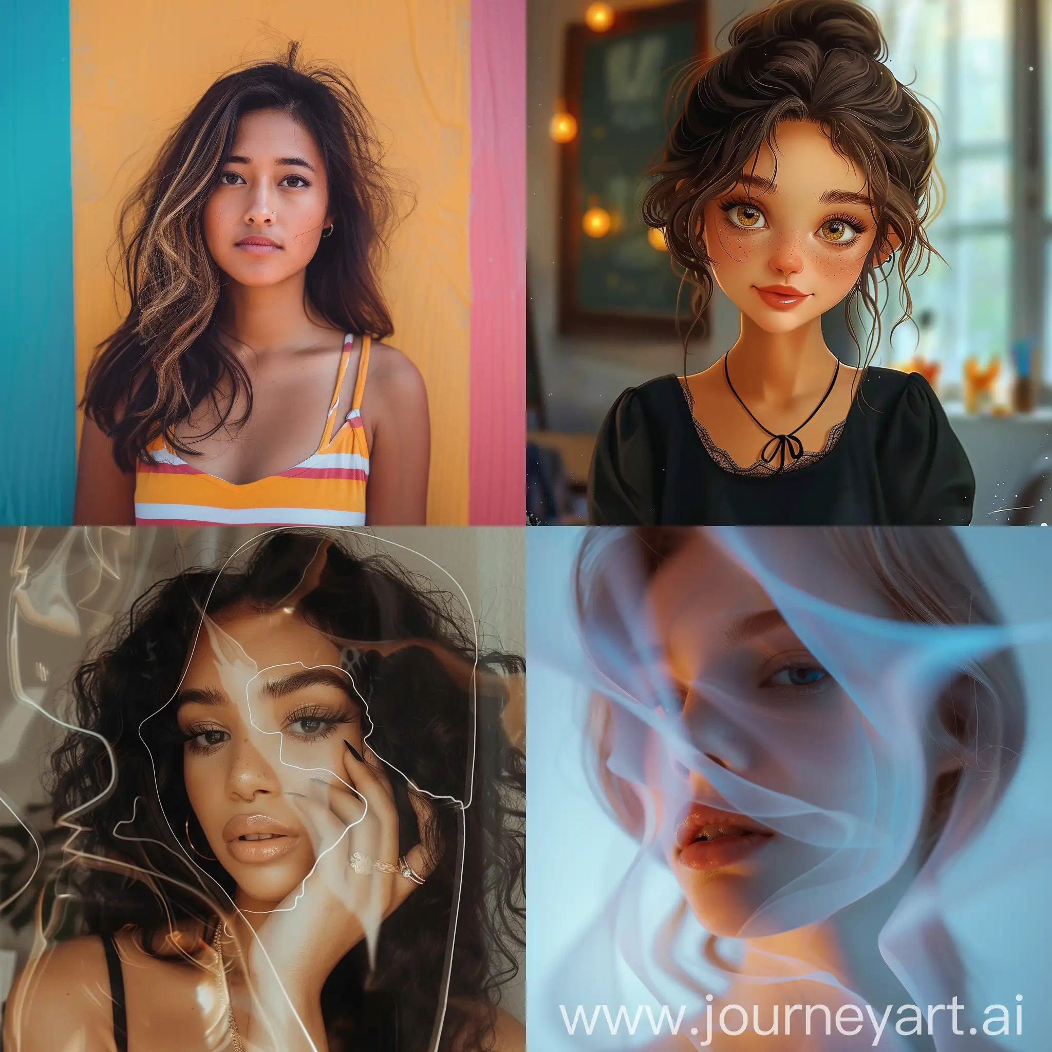 Vibrant-Portrait-of-a-Beautiful-Girl-with-Bold-Shapes