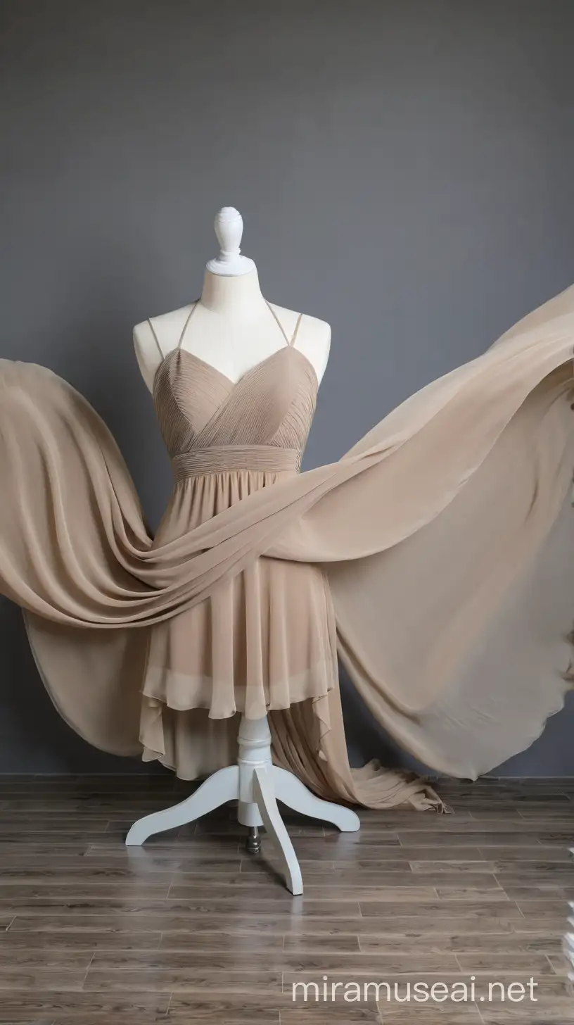A dress flowing on maiquene