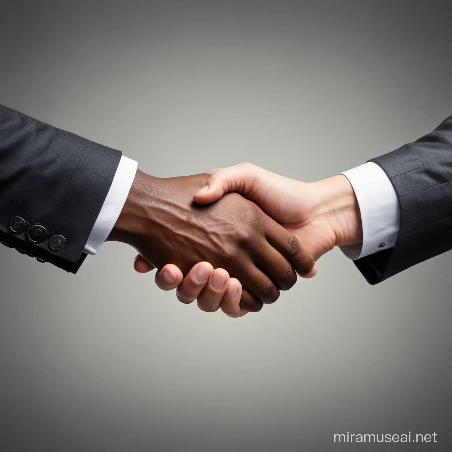 Business Partners Sealing a Deal with Shaking Hands