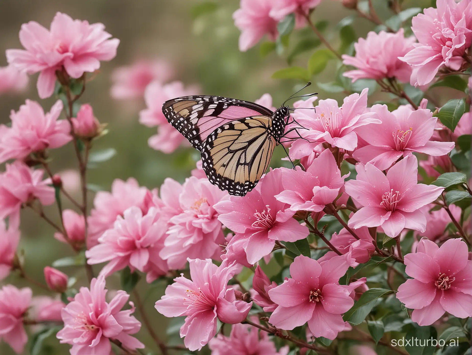 Pink petals flutter,
Seasons weave their timeless song,
Nature's strength now born again.
