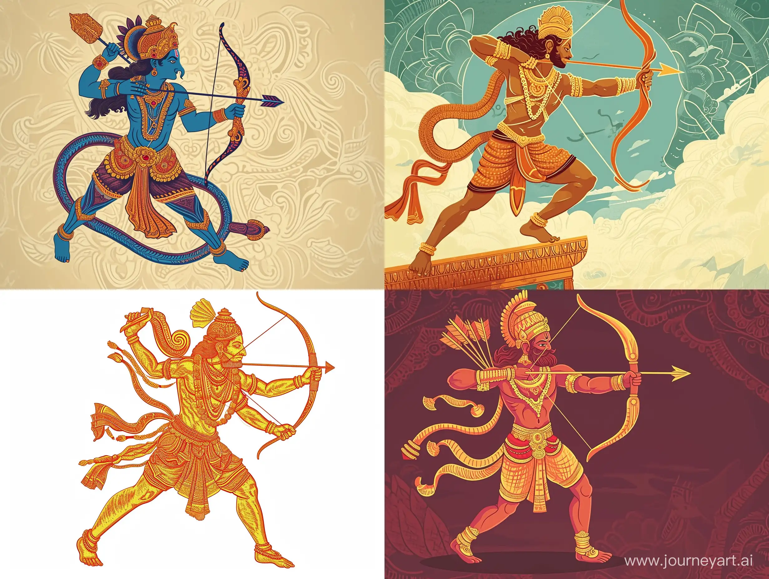Shri-Ram-Breaking-the-Arrow-Ancient-Hindu-Glory-in-a-Bold-and-Creative-Illustration