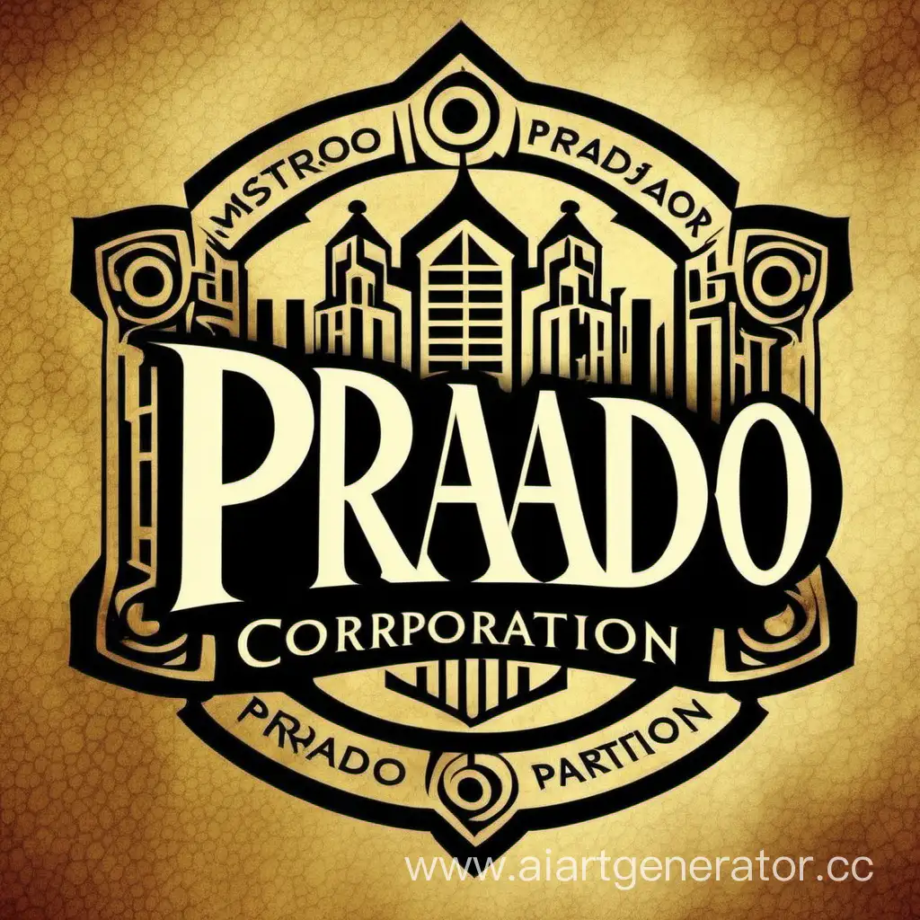 логотип загадочной компании с названием Прадо Корпорация
