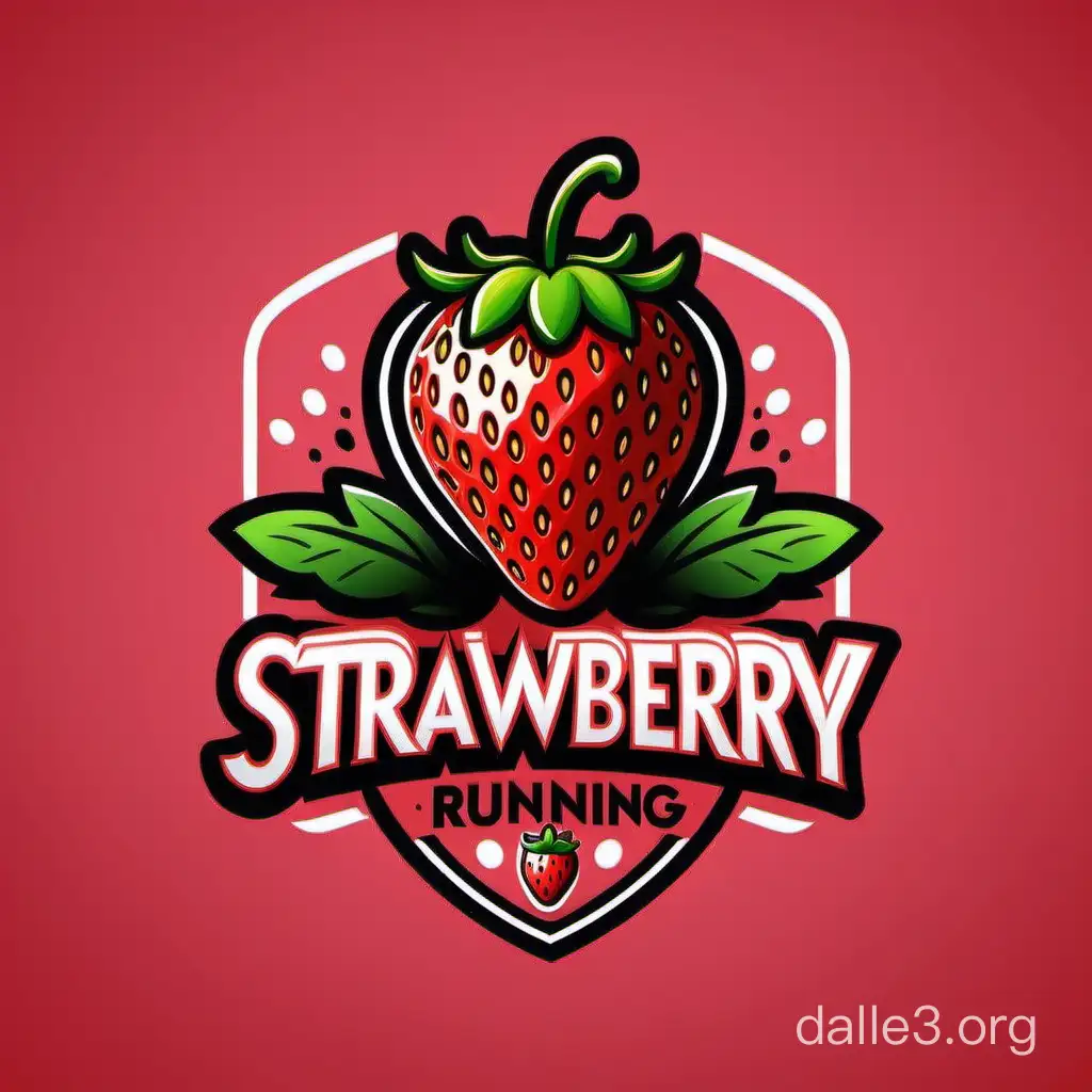 Creat logo for running Tournament with strawberry 
