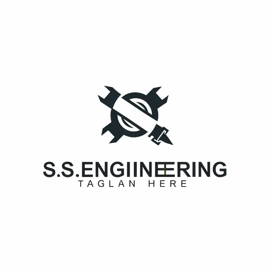 a logo design,with the text "SS Engineering", main symbol:Maintenance,Moderate,clear background