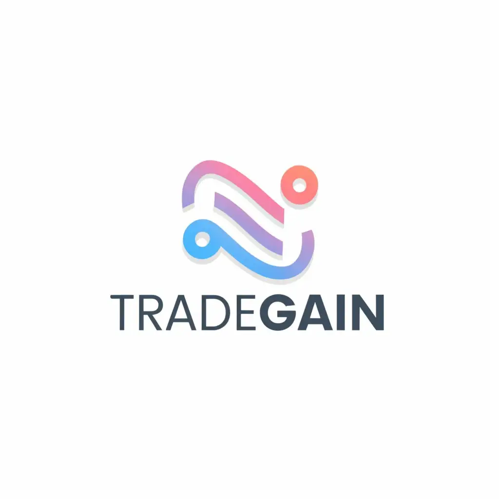 a logo design,with the text "TradeGain", main symbol:Online market place,Moderate,clear background