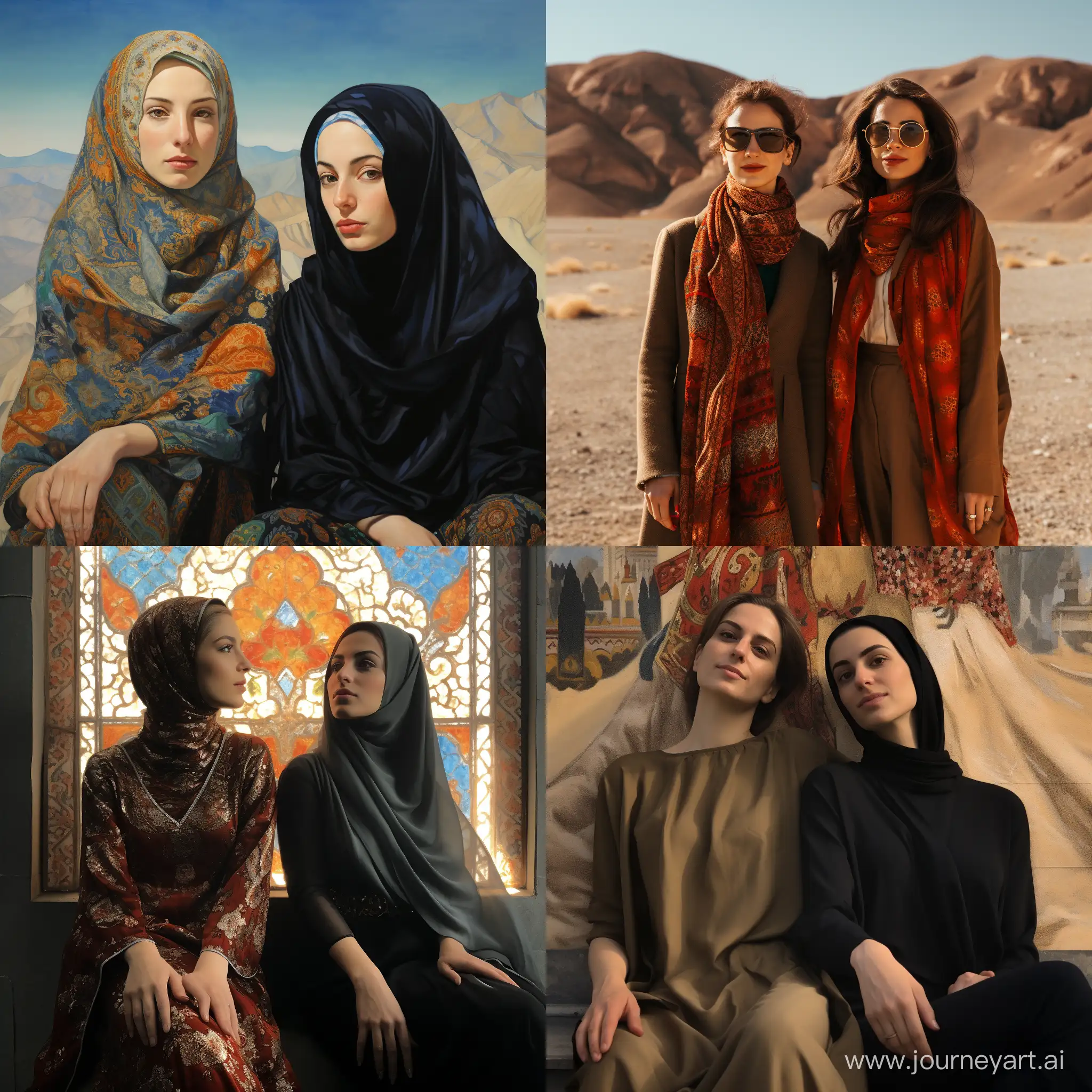 Iranian-Women-Embracing-Tradition-Cultural-Connection-in-a-11-Aspect-Ratio