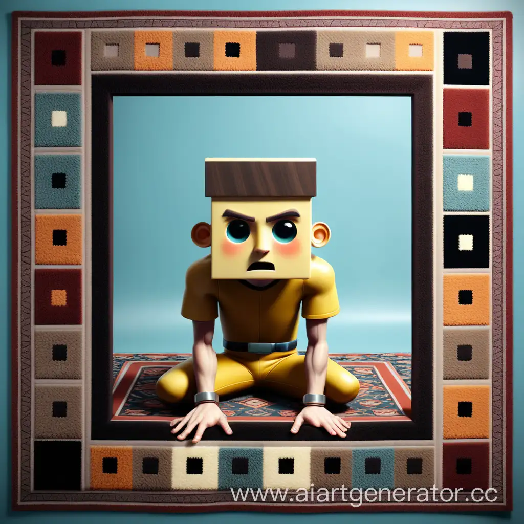 Square-Boy-Playing-with-Colorful-Carpet-Beats