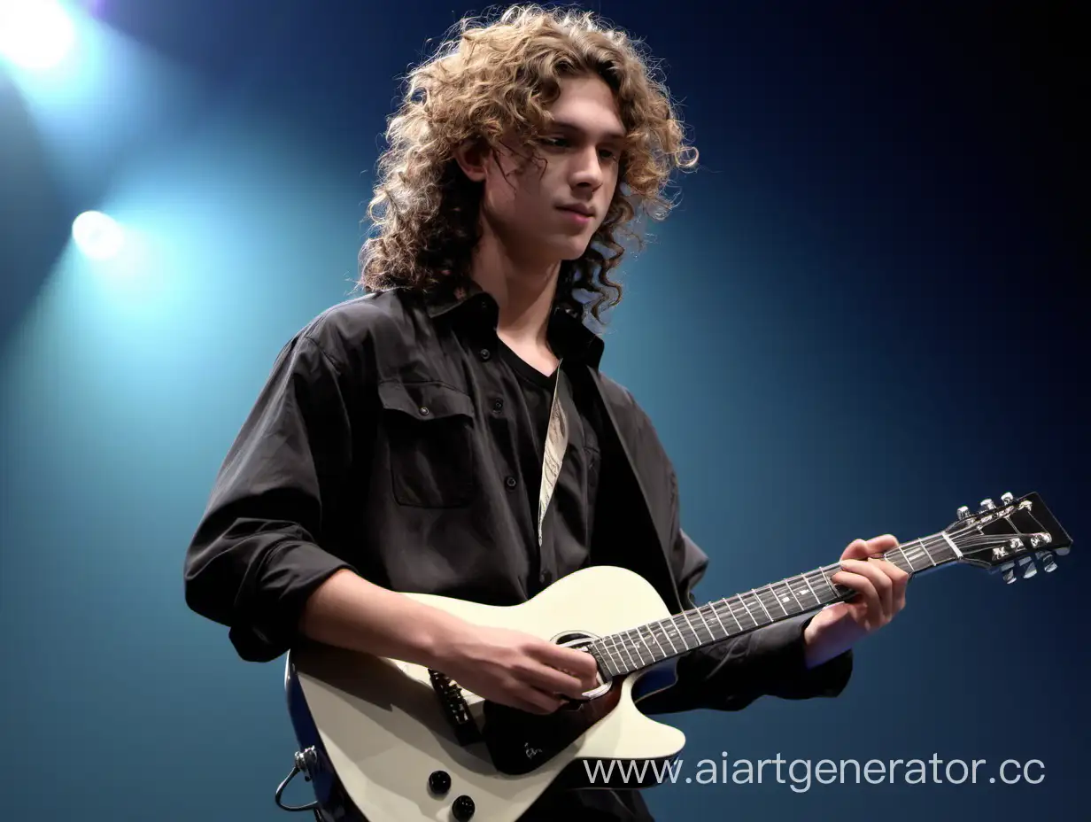 Talented-Boy-with-Long-Curly-Hair-Performing-Guitar-Concert