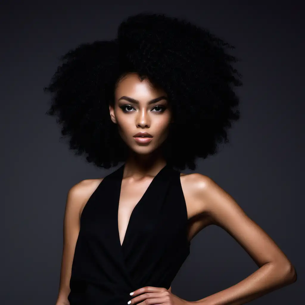 Elegance in Diversity MZ Luxury Fashion featuring a Black or MixedRace Model