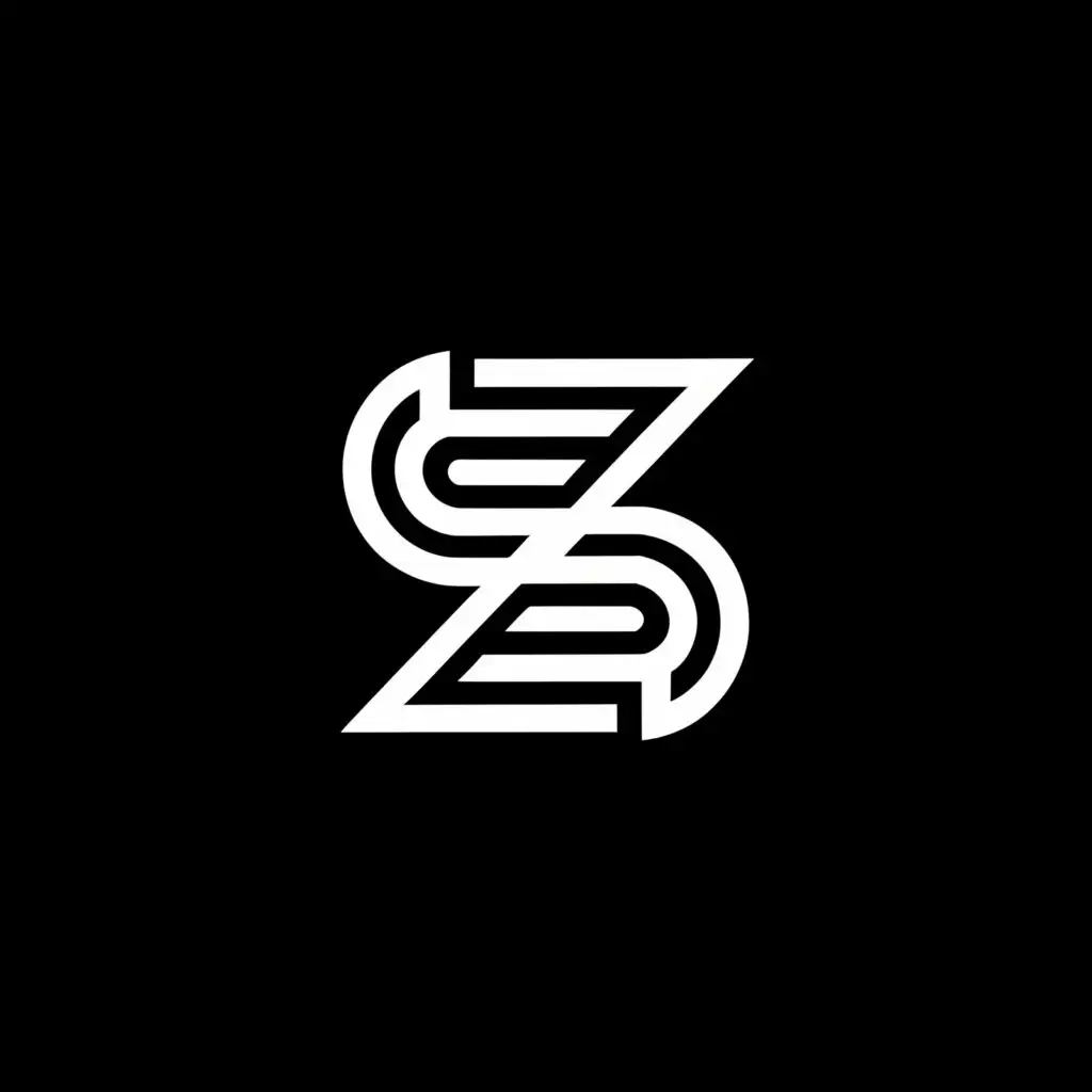 a logo design,with the text "Sneaky Zebra", main symbol:Abstract S and Z,Minimalistic,be used in Entertainment industry,clear background