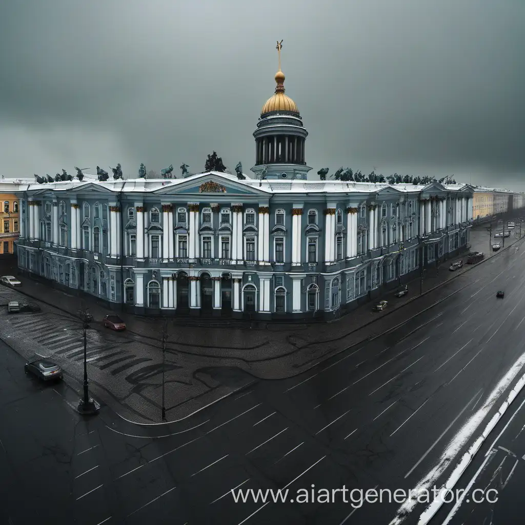 Chilly-Gray-Sky-Over-Saint-Petersburg-Cityscape