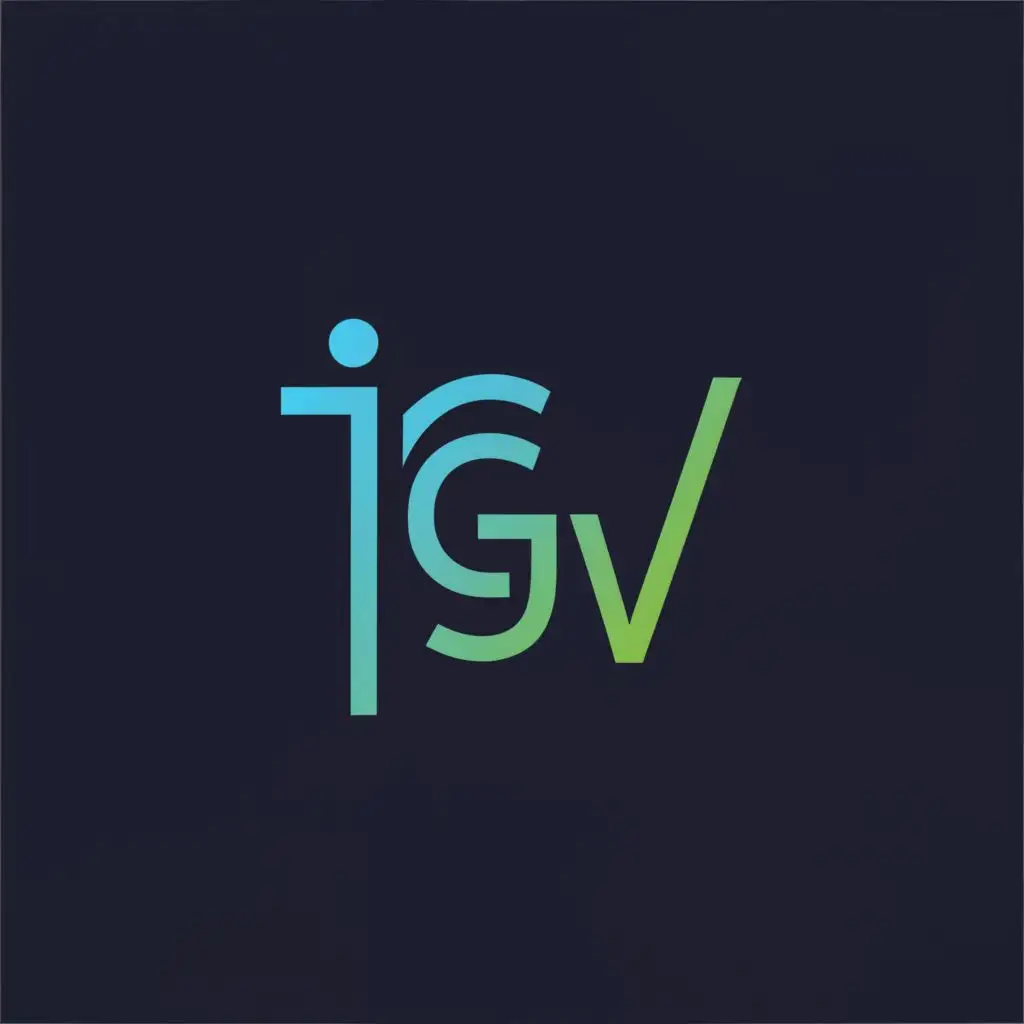 logo, Graphic designing , with the text "IGV", typography, be used in Technology industry
