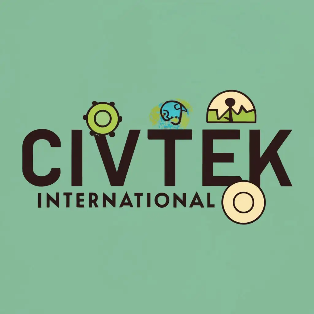 logo, people planet profit, with the text "CivTek International", typography, be used in Technology industry