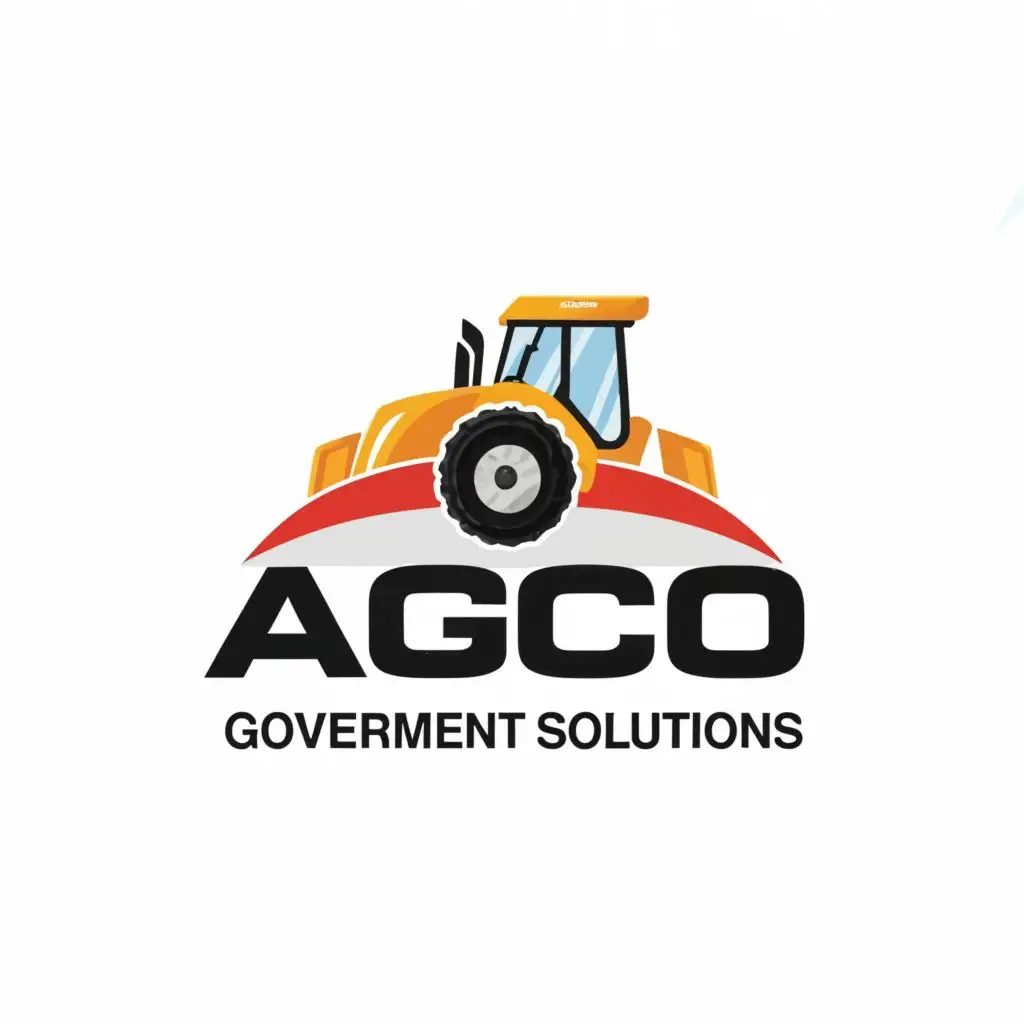 logo, Tractor, government, with the text "AGCO Government Solutions", typography, be used in Construction industry
