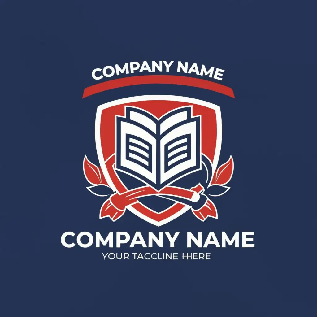 LOGO-Design-For-Firm-Foundation-Academy-Royal-Blue-Red-School-Badge-Theme