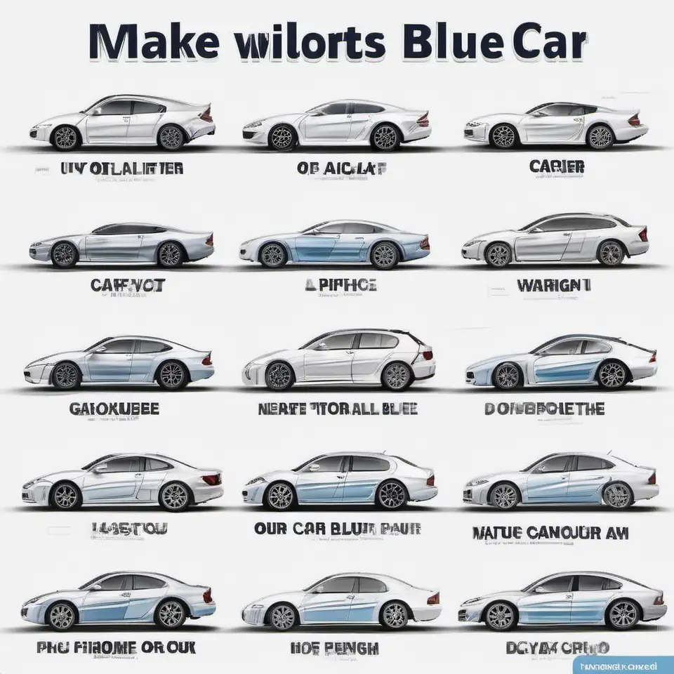 Make all car blue colour 