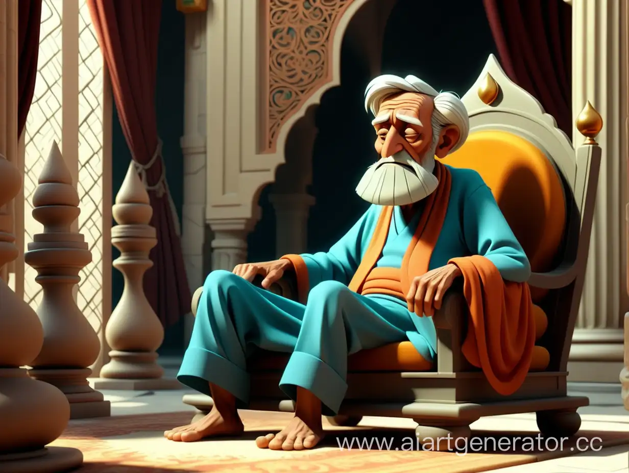 Enchanting-Encounter-Cartoon-Style-Fakir-and-the-King-in-8K