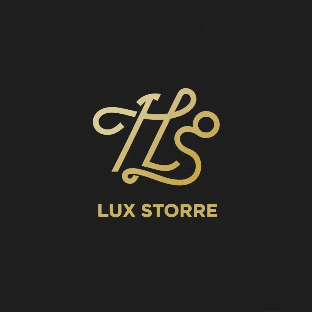 a logo design,with the text 'THE LUX STORE', main symbol:TLS,Moderate,cool background
