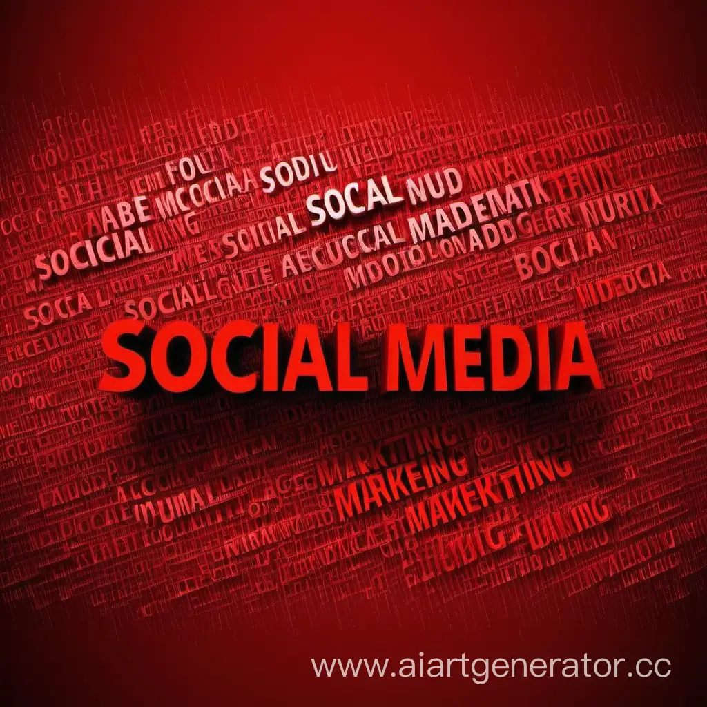 Красный текст абстрактный фон для социальный медиа маркетингу
