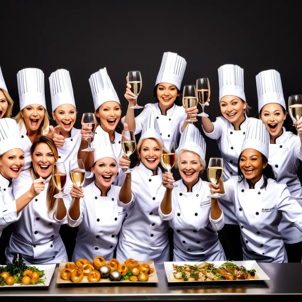 International Female Chefs Celebrate with a New Year Toast
