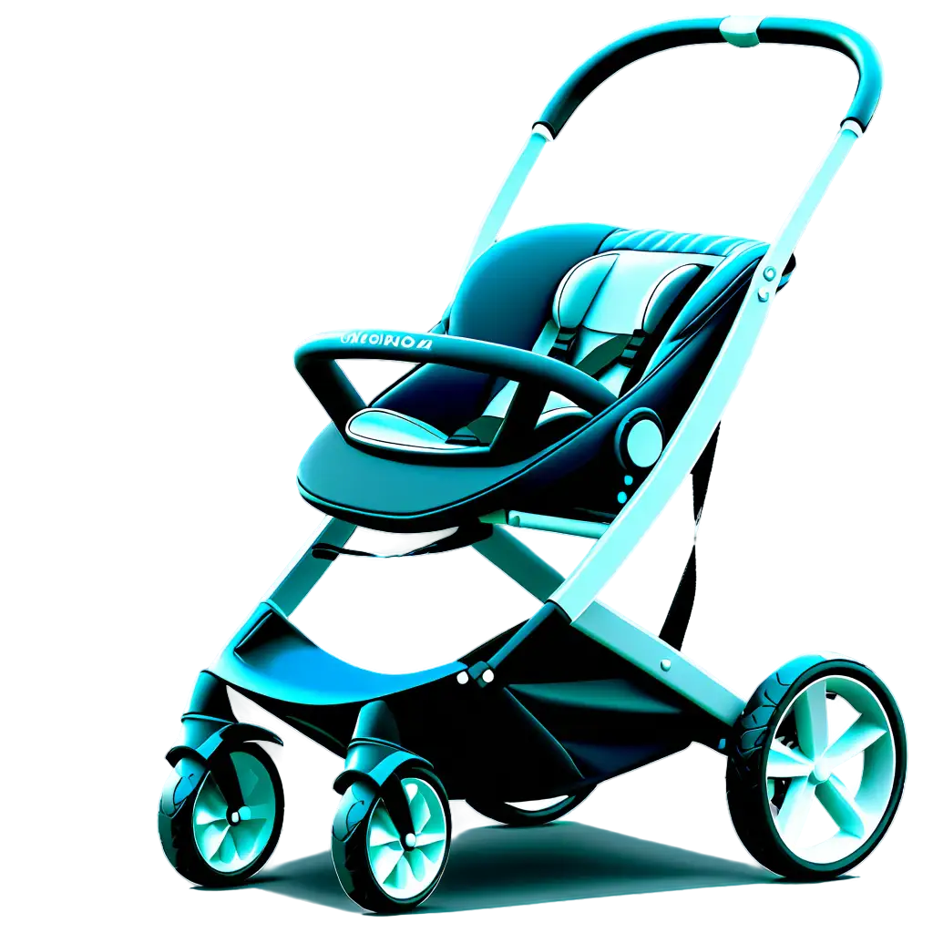 baby stroller, beautiful, smooth line, high tech, future design