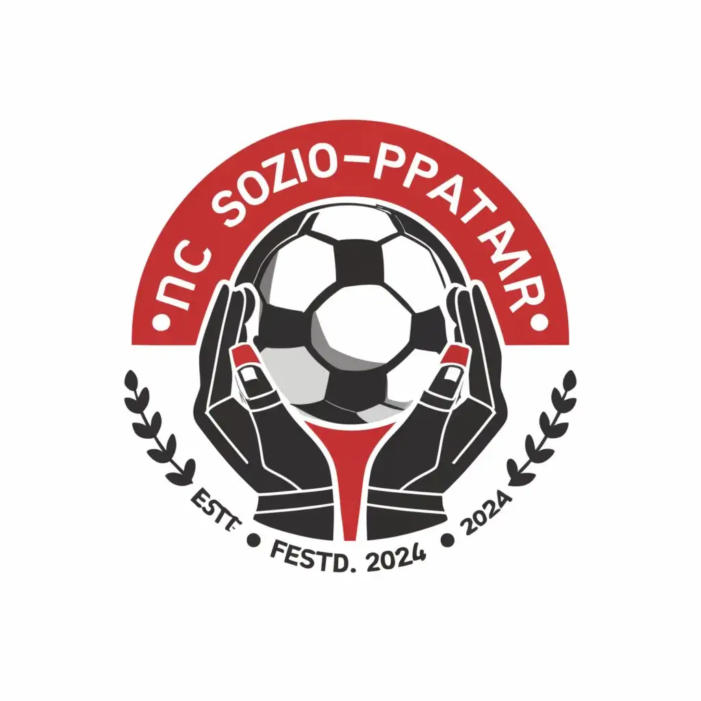 a logo design,with the text "FC Sozio-Paten", main symbol:The logo of a football club called FC Social Patrons, founded in 2024. It should include the club name. It should be easily printable on jerseys and therefore have no background.,Moderate,be used in Sports Fitness industry,clear background