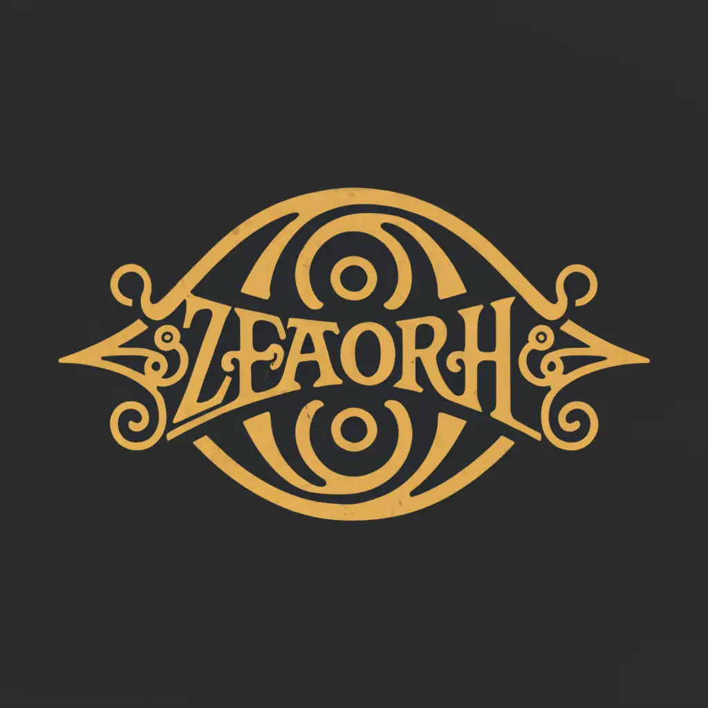 a logo design,with the text 'Zeaorah', main symbol:Polynesian maori tribal swirl tattoo design in a circle with Zeaorah in the middle,complex,clear background