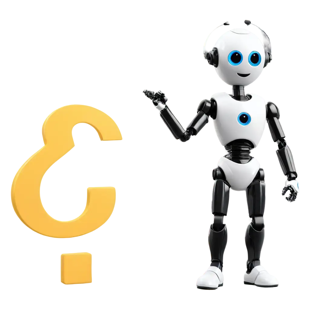 Unique-PNG-Image-A-Robot-Formed-as-a-Question-Mark
