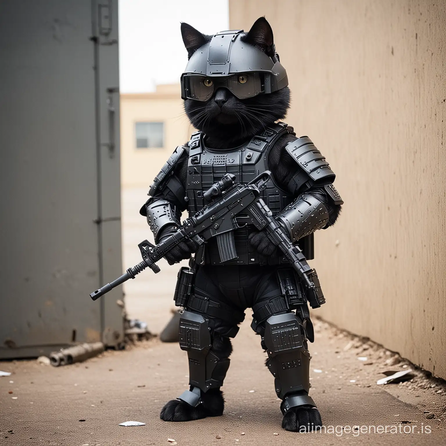 Armored-SWAT-Cat-in-Urban-Battle-Scene